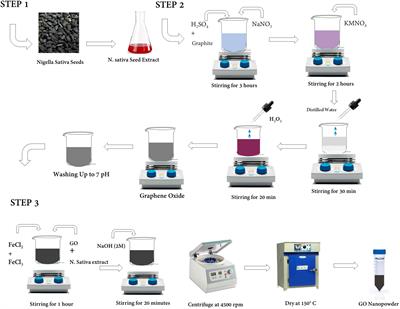 Green synthesis and application of GO nanoparticles to augment growth parameters and yield in mungbean (Vigna radiata L.)